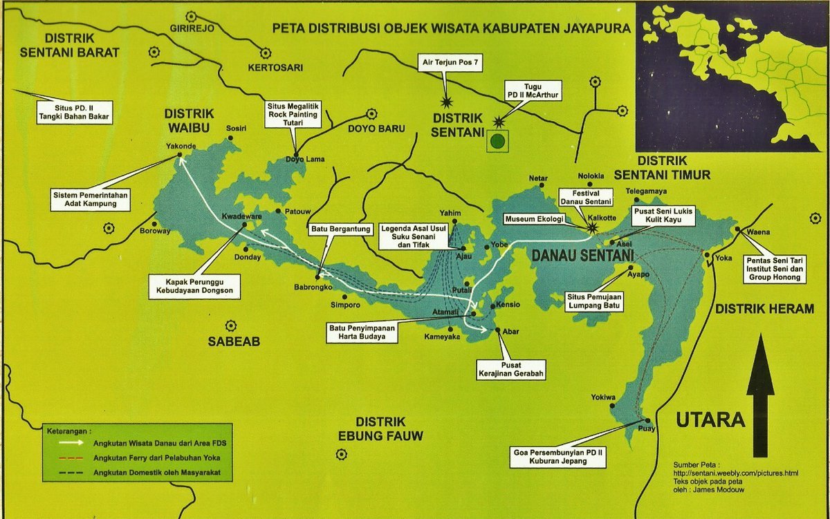 Peta wilayah kerja KOSATU Papua